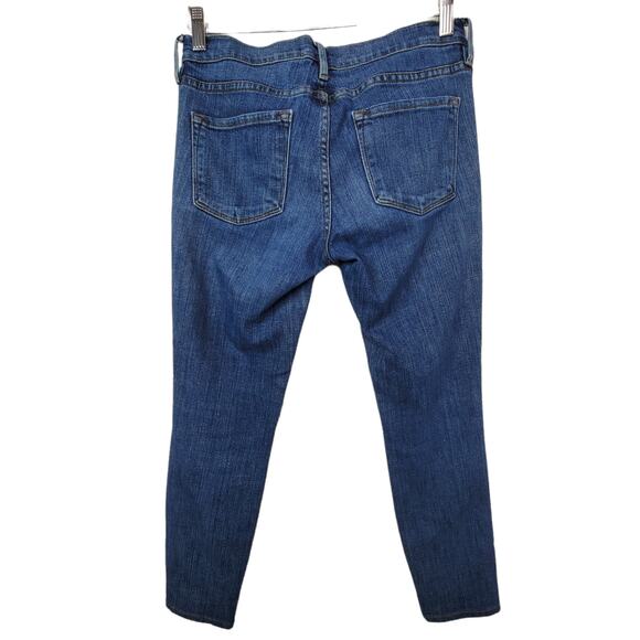 FRAME Women's Le Skinny de Jeanne Jeans Size 27 Kingslane Mid Rise Stretch - Picture 2 of 7